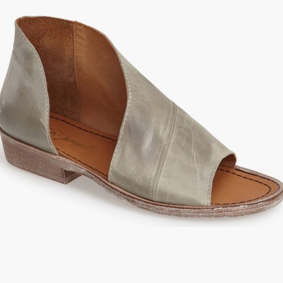 Free People Mont Blanc Grey Sandals 7.5 or 38 - Picture 12 of 12